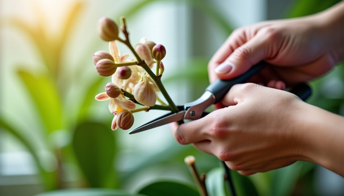 Les gestes essentiels pour tailler votre orchidée après la floraison
