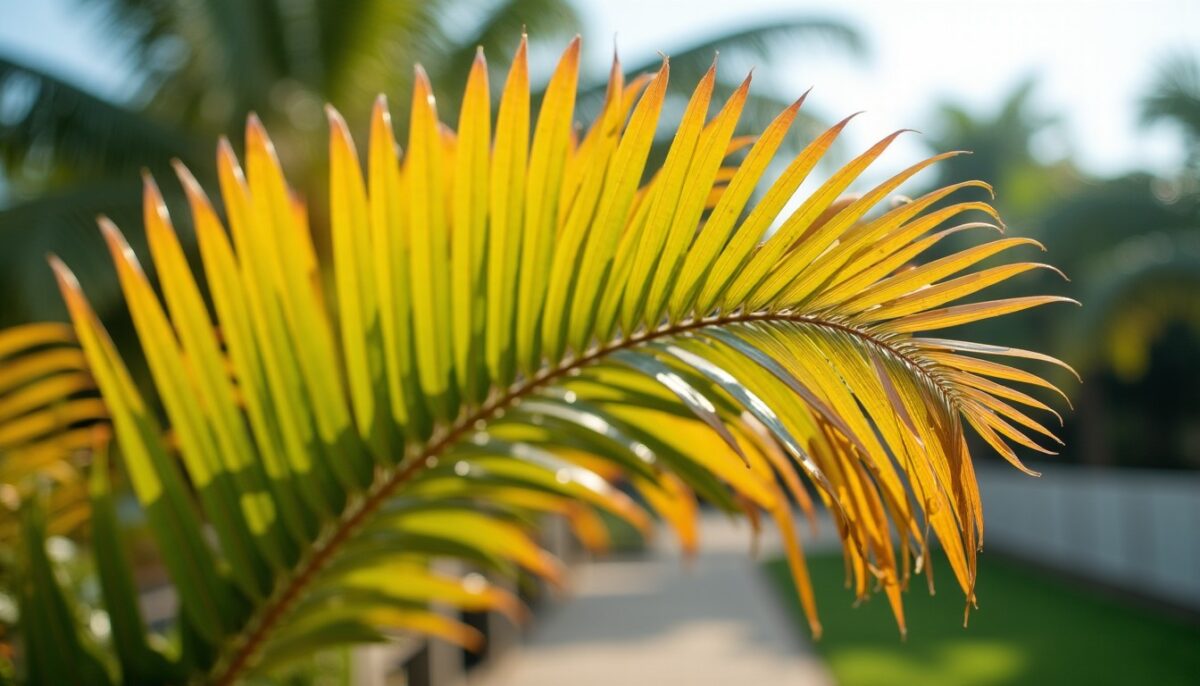 Palmier en détresse : comprendre le jaunissement des feuilles et comment y remédier